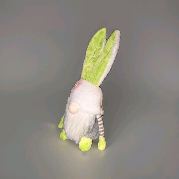 Funoasis Gnomes Green Bunny 13 inches Easter Theme Decor Cute Pastels - Picture 3 of 3
